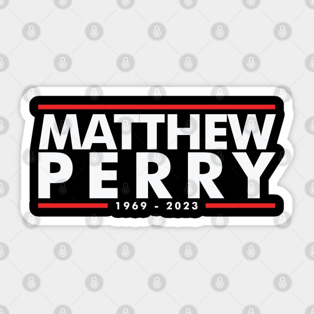 Tribute to Matthew Perry Sticker by TyBen